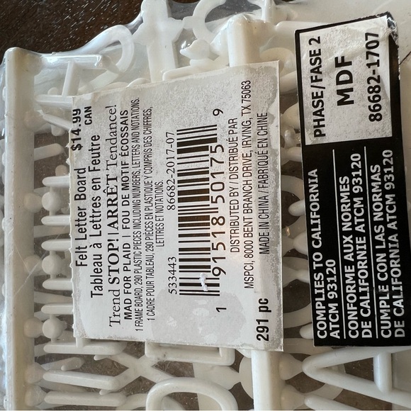 New Felt Letterboard with letters - Picture 2 of 3